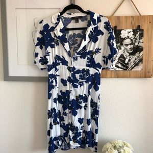 Forever 21 Floral Button Down Dress